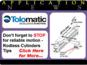 Don’t forget to STOP for reliable motion – Rodless Cylinder Tips tolomatic app1